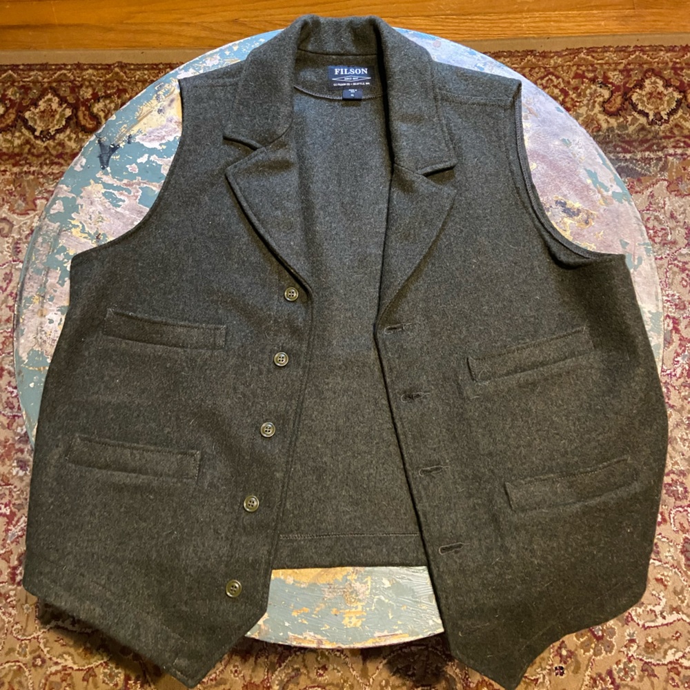 Folsom Mackinaw Western Vest 100% Wool